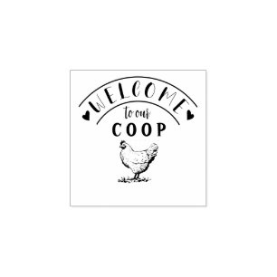 Farmhouse Hen Carimbo de borracha personalizado