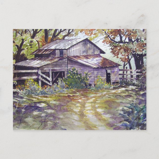 Farmhouse no bosque - cartão postal (Frente)