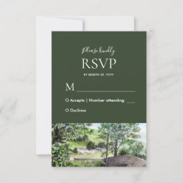 Farmhouse perto da RSVP de Resposta de Casamento d