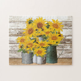 Farmhouse Sunflower Jigsee Quebra-cabeça