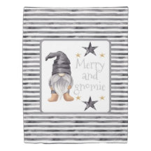 Farmhouse Winter Watercolor Gnome para o Natal