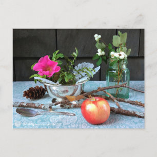 FARMphemera.com Cartão postal "Antiques & Rosa Sel