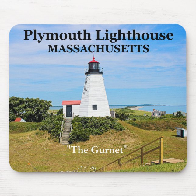Faro de Plymouth, "The Gurnet", MA Mousepad (Frente)