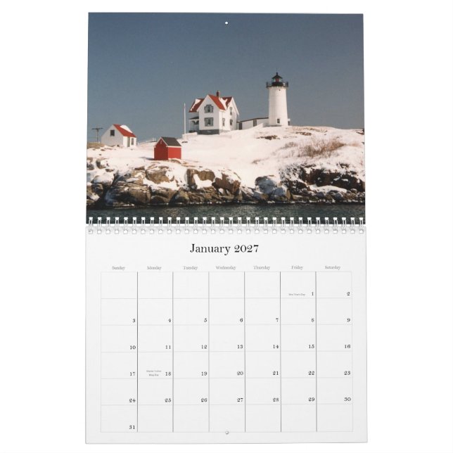 Faróis do calendário de Maine 2009 (Jan 2027)