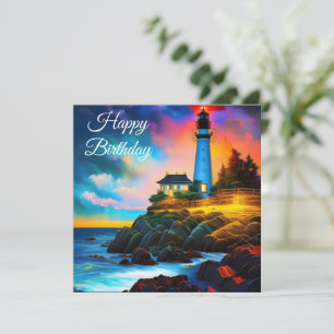 Farol ao pôr do sol