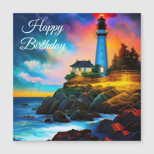 Farol ao pôr do sol