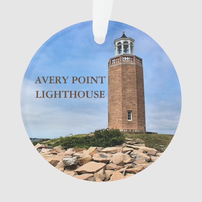 Farol Avery Point, Ornamento de Connecticut (Frente)