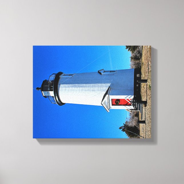 Farol Cape Poge, Massachusetts Canvas Print (Frente)