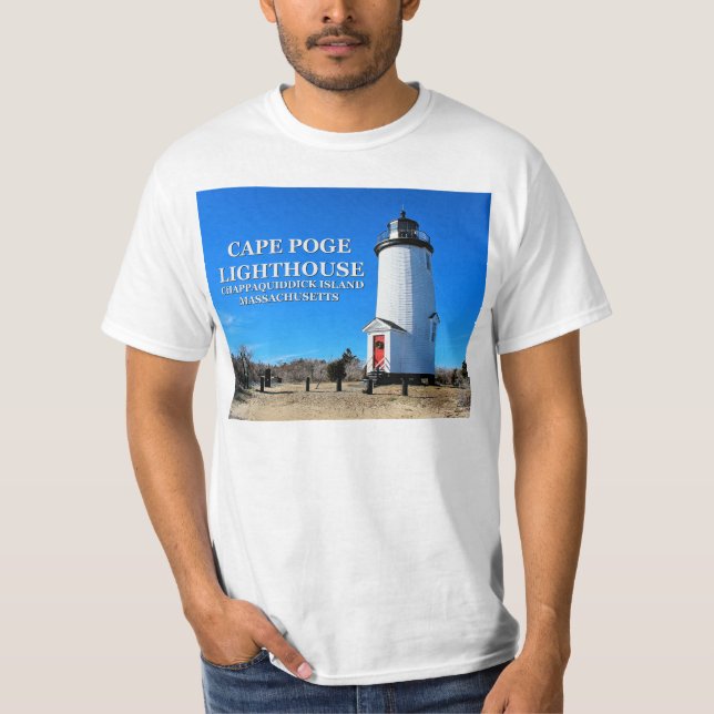 Farol Cape Poge, Massachusetts T-Shirt (Frente)