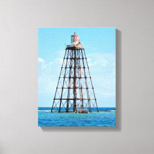 Farol chave da areia, impressão das canvas de