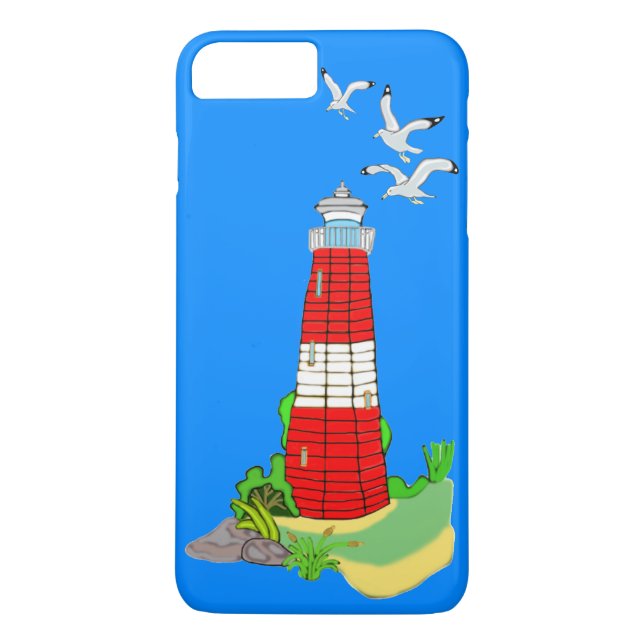 Farol com capas de iphone de gaivotas (Verso)