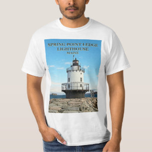 Farol da borda do ponto do primavera, t-shirt de
