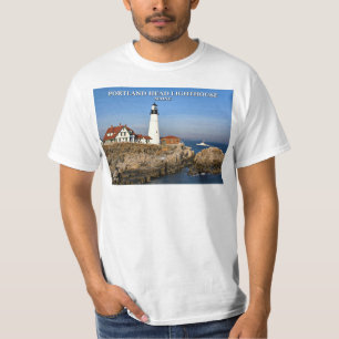 Farol da Cabeça de Portland, Maine T-Shirt