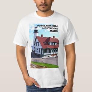 Farol da Cabeça de Portland, Maine T-Shirt
