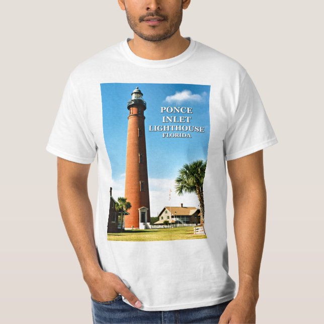 Farol da entrada de Ponce de Leon, t-shirt de (Frente)