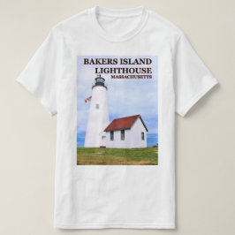 Farol da Ilha Bakers, Massachusetts T-Shirt