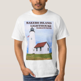 Farol da Ilha Bakers, Massachusetts T-Shirt