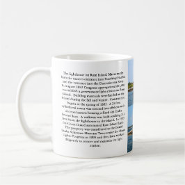 Farol da ilha da ram, caneca de Maine do porto de