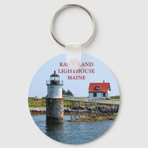 Farol da ilha da ram, chaveiro de Maine