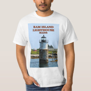 Farol da ilha da ram, t-shirt de Maine