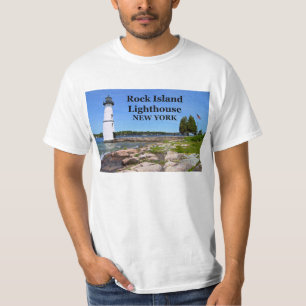 Farol da ilha da rocha, t-shirt #1 de New York