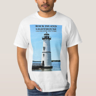 Farol da ilha da rocha, t-shirt de New York