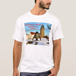 Farol da ilha de Monhegan, t-shirt de Maine