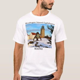 Farol da ilha de Monhegan, t-shirt de Maine