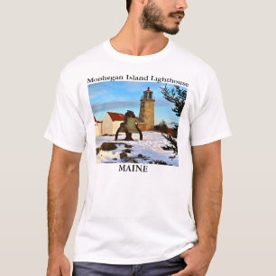 Farol da ilha de Monhegan, t-shirt de Maine