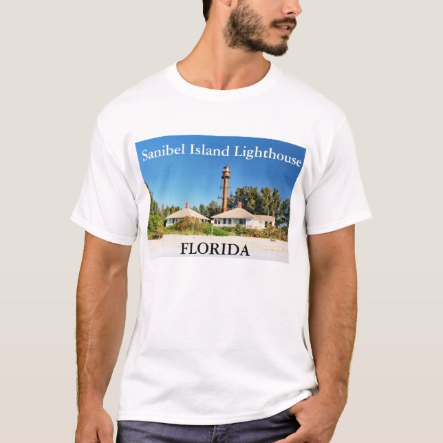 Farol da ilha de Sanibel, t-shirt de Florida (Frente)
