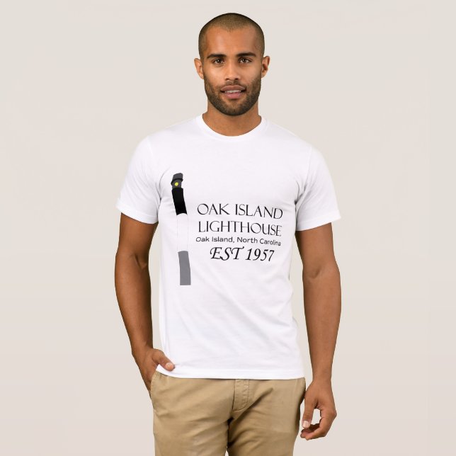 Farol da ilha do carvalho - t-shirt (Frente Completa)