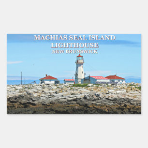 Farol da ilha do selo de Machias, etiquetas novas