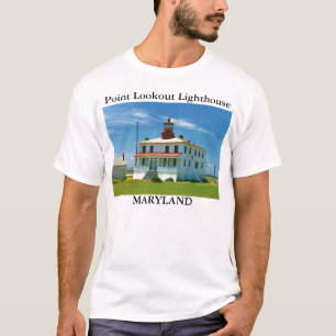 Farol da vigia do ponto, t-shirt de Maryland