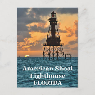 Farol de American Shoal, cartão postal da Flórida