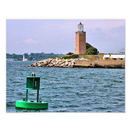 Farol de Avery Point, Connecticut Foto Impressa