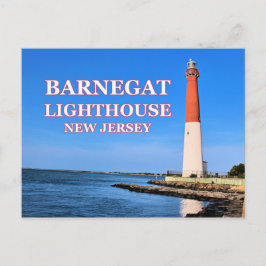 Farol de Barnegat, cartão postal de Nova Jersey