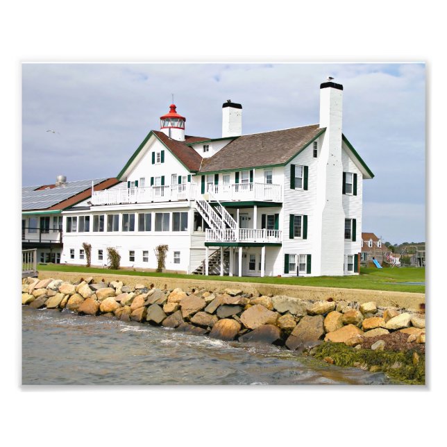 Farol de Bass River, Impressão de Foto de Massachu (Frente)