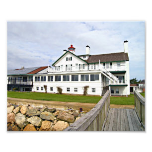 Farol de Bass River, Impressão de Foto de Massachu