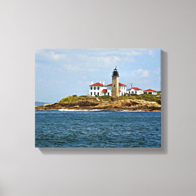 Farol de Beavertail, Canvas de Rhode Island (Frente)