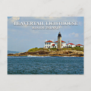 Farol de Beavertail, cartão postal de Rhode Island