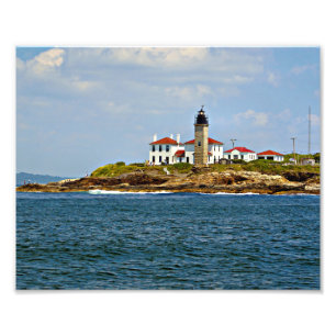 Farol de Beavertail, Rhode - impressão da foto da