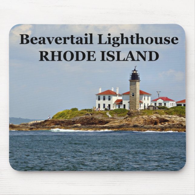 Farol de Beavertail, Rhode Island Mousepad (Frente)
