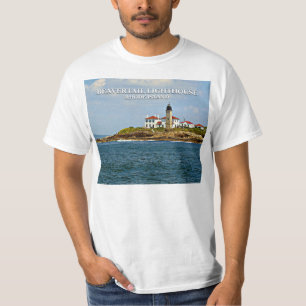 Farol de Beavertail, Rhode - t-shirt da ilha