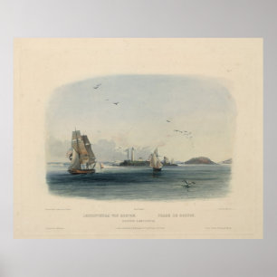 Farol de Boston: Impressão do histórico Karl Bodme