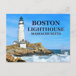 Farol de Boston, Massachusetts Cartão Postal