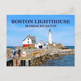 Farol de Boston, Massachusetts Cartão Postal