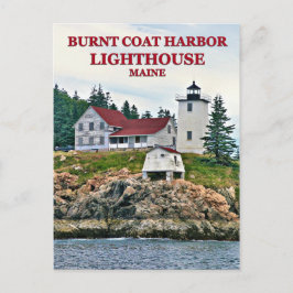 Farol de Burnt Coat Harbor, Maine Cartão Postal