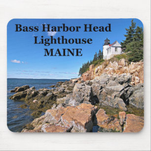 Farol de Cabeça de Bass Harbor, Maine Mousepad