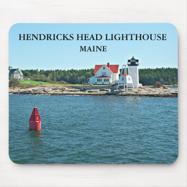 Farol de Cabeça de Hendricks, Maine Mousepad (Frente)