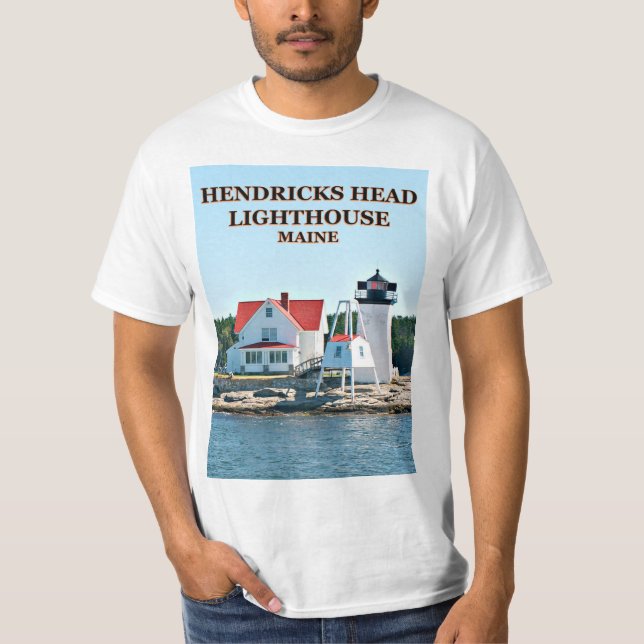 Farol de Cabeça de Hendricks, Maine T-Shirt (Frente)